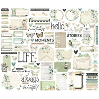 Vintage Timeless Harmony - Simple Stoires Journal Bits & Pieces Die Cuts
