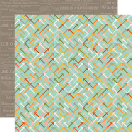 Map It Out! - Simple Stories Open Road Double-Sided Paper 12"X12"