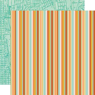 On Our Way! - Simple Stories Open Road Double-Sided Paper 12