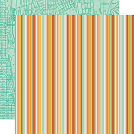 On Our Way! - Simple Stories Open Road Double-Sided Paper 12"X12"