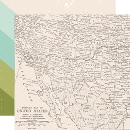 Hit the Road - Simple Stories Open Road Double-Sided Paper 12"X12"