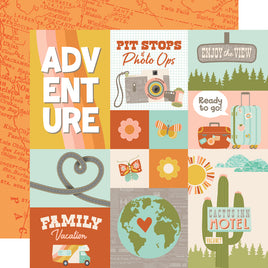 Combo Elements - Simple Stories Open Road Double-Sided Paper 12"X12"