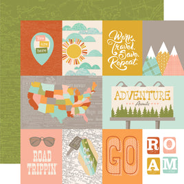 3x4/4x6 Elements - Simple Stories Open Road Double-Sided Paper 12"X12"
