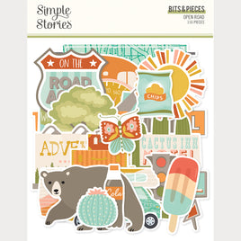 Open Road - Simple Stories Bits & Pieces Die Cuts