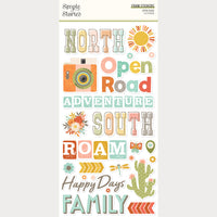 Open Road - Simple Stories Foam Stickers