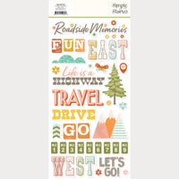 Open Road - Simple Stories Foam Stickers