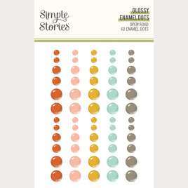 Open Road - Simple Stories Glossy Enamel Dots