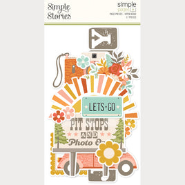 Open Road - Simple Stories Simple Page Pieces Die Cuts