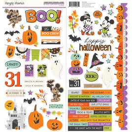 Say Cheese Mouse Halloween - Simple Stories Cardstock Stickers Icons
