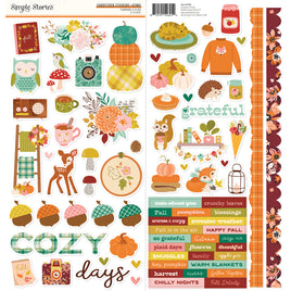 Pumpkins & Plaid - Cardstock Stickers Icons