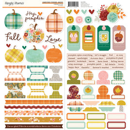 Pumpkins & Plaid - Cardstock Stickers Basics