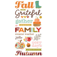 Pumpkins & Plaid - Foam Stickers
