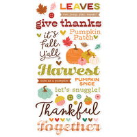 Pumpkins & Plaid - Foam Stickers