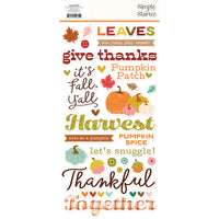 Pumpkins & Plaid - Foam Stickers