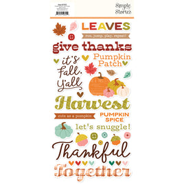 Pumpkins & Plaid - Foam Stickers