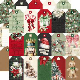 Simple Vintage Old-Fashioned Christmas - Tag Elements