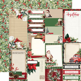 Simple Vintage Old-Fashioned Christmas - Journal Elements