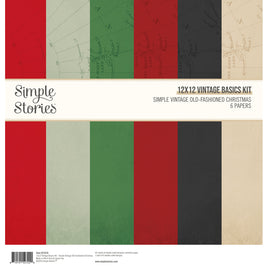 Simple Vintage Old-Fashioned Christmas - 12x12 Vintage Basics Kit