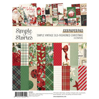Simple Vintage Old-Fashioned Christmas - 6x8 Pad