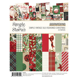 Simple Vintage Old-Fashioned Christmas - 6x8 Pad