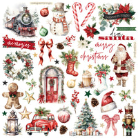 Simple Vintage Old-Fashioned Christmas - Chipboard Pieces
