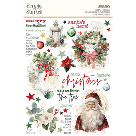 Simple Vintage Old-Fashioned Christmas - Rub Ons