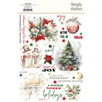 Simple Vintage Old-Fashioned Christmas - Rub Ons