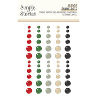 Simple Vintage Old-Fashioned Christmas - Glossy Enamel Dots