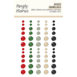 Simple Vintage Old-Fashioned Christmas - Glossy Enamel Dots