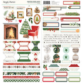 Simple Vintage Evergreen Memoriess - Cardstock Stickers Basics