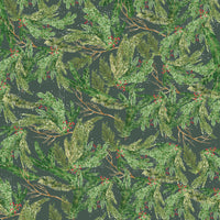 Simple Vintage Evergreen Memories - Pinecone & Evergreen