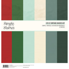 Simple Vintage Evergreen Memories - 12x12 Vintage Basics Kit