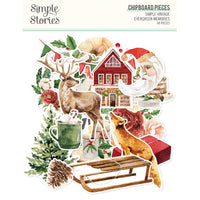 Simple Vintage Evergreen Memories - Chipboard Pieces