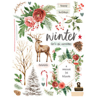 Simple Vintage Evergreen Memories - Rub Ons