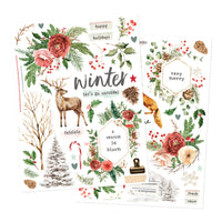 Simple Vintage Evergreen Memories - Rub Ons