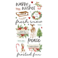 Simple Vintage Evergreen Memories - Foam Stickers