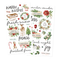 Simple Vintage Evergreen Memories - Foam Stickers