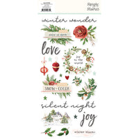 Simple Vintage Evergreen Memories - Foam Stickers