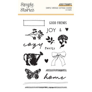 Simple Vintage Cottage Charm - Stamps