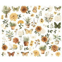 Simple Vintage Cottage Charm - Floral Bits & Pieces