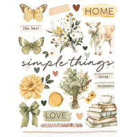 Simple Vintage Cottage Charm - Rub Ons