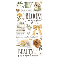Simple Vintage Cottage Charm - Foam Stickers