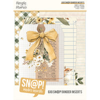 Simple Vintage Cottage Charm - SN@P! 6x8 Binder Inserts