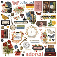 Simple Vintage Trunk Show - Chipboard Pieces