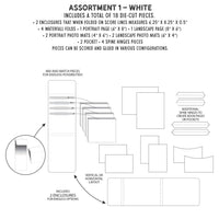 Assort 1 White -  49 And Market Create-An-Album Foundation Inserts