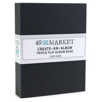 Black - 49 And Market Create-An-Album Triple Flip Album Base