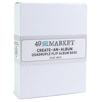 White - 49 And Market Create-An-Album Quadruple Flip Album Base