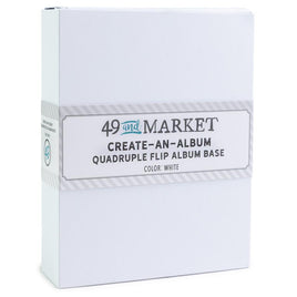 White - 49 And Market Create-An-Album Quadruple Flip Album Base