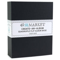 Black - 49 And Market Create-An-Album Quadruple Flip Album Base