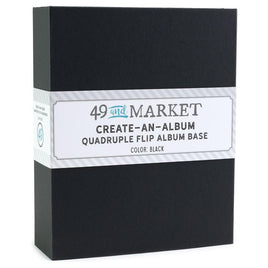 Black - 49 And Market Create-An-Album Quadruple Flip Album Base